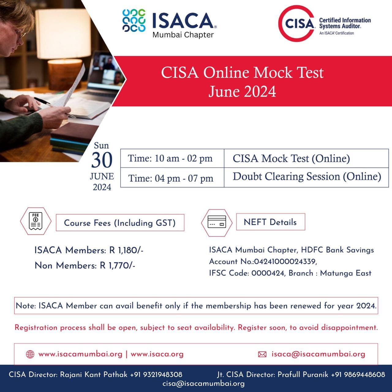 ISACA Mumbai Chapter - Get Certified :: CISA - CISM - CRISC - CGEIT